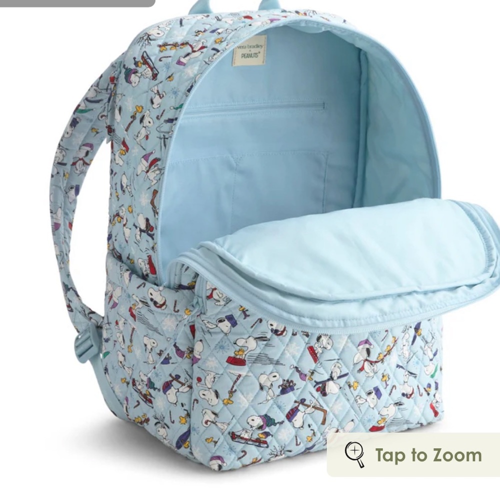 VB X Peanuts Essential Large Backpack NWT - Picture 3 of 4